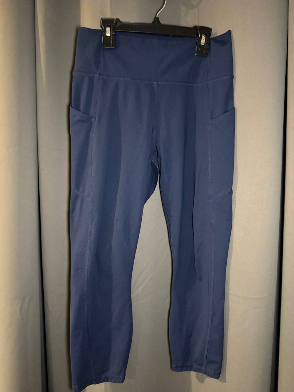 Pure Luxe Fabletics High-Waist Navy Pocket Leggings for Women
